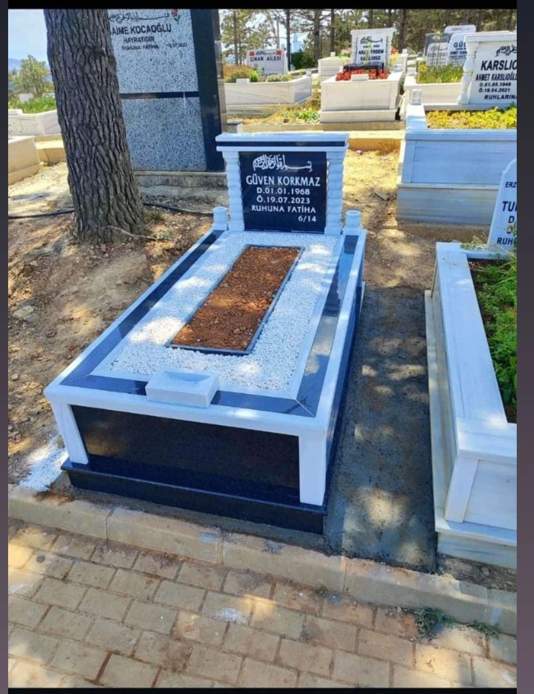 Granit mezar taşı uygulaması