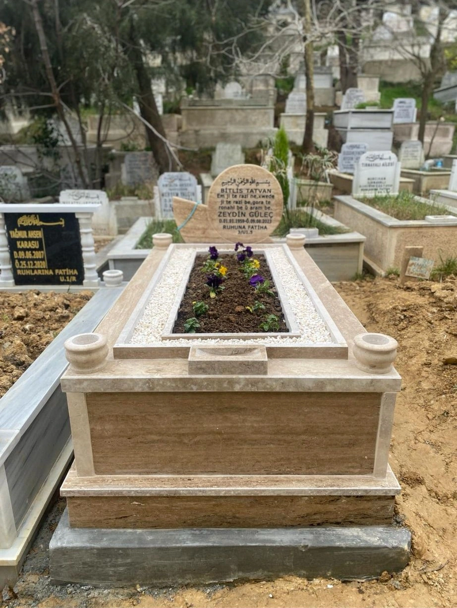 Özel tasarım granit mezar modeli